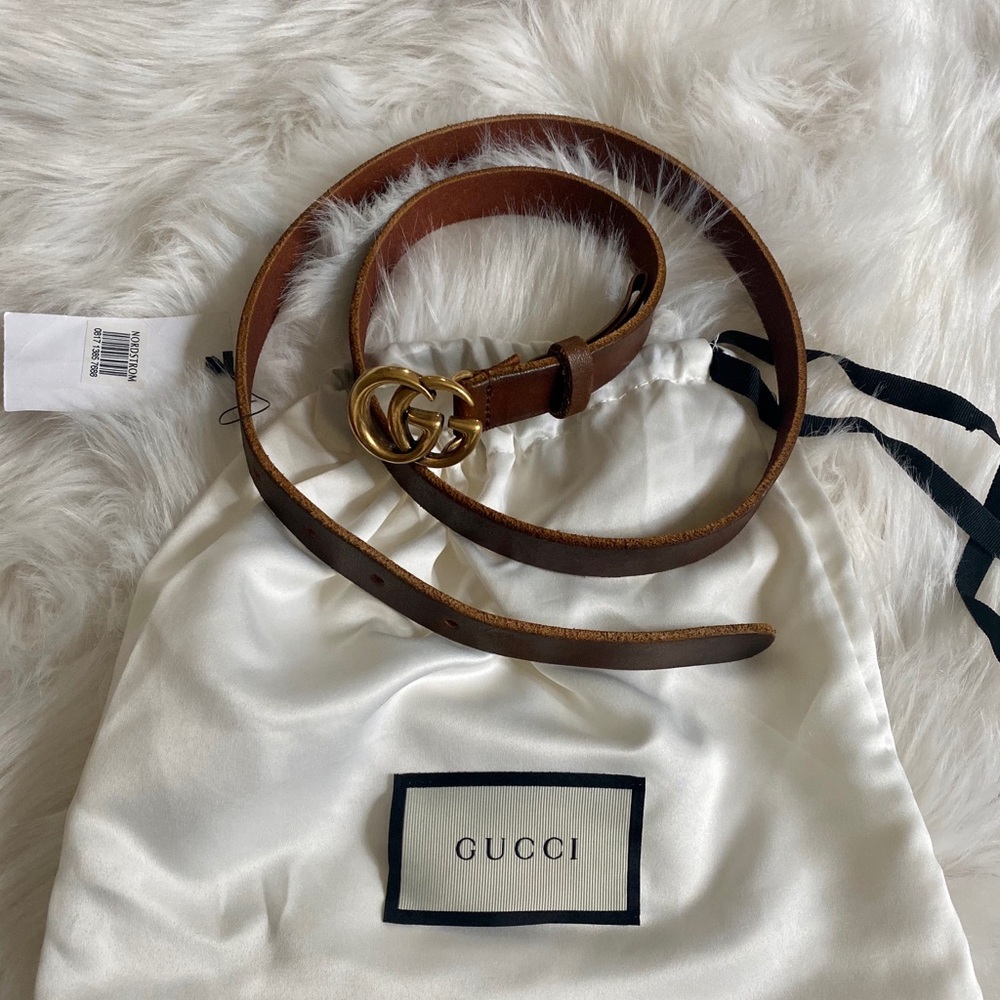 🤩SOLD🎉GUCCI skinny GG belt ~NWT